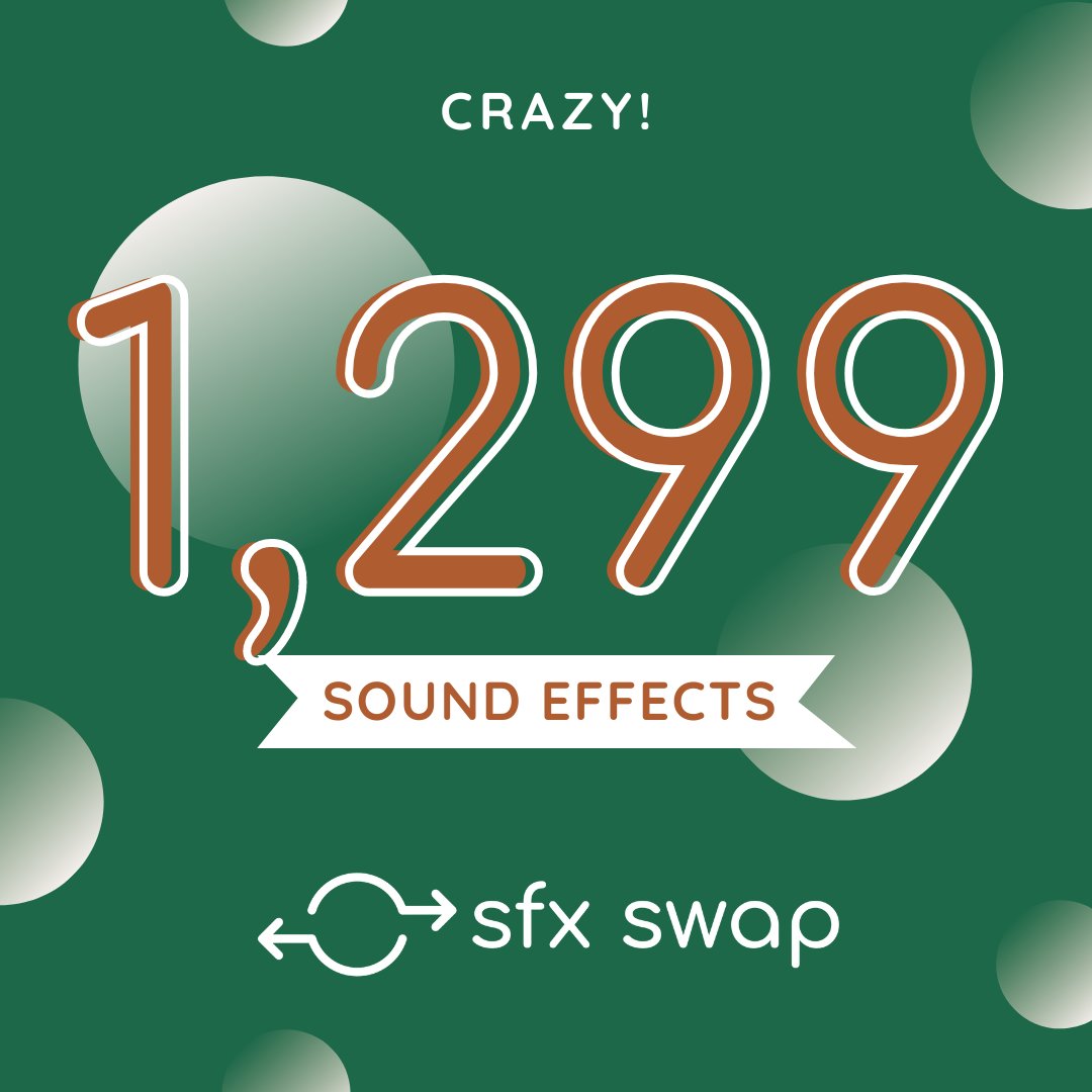 sfxswap's tweet image. It's time to reveal the stats from June's SFX Swap! 😇

154 talented sound designers contributed 1,299 SFX, totaling over 12.3GB of audio! 🤯

We'd like to thank sponsor @inmotionaudio for their excellent contribution!

See you next month! 👋

#sfxswap #gameaudio #sounddesign