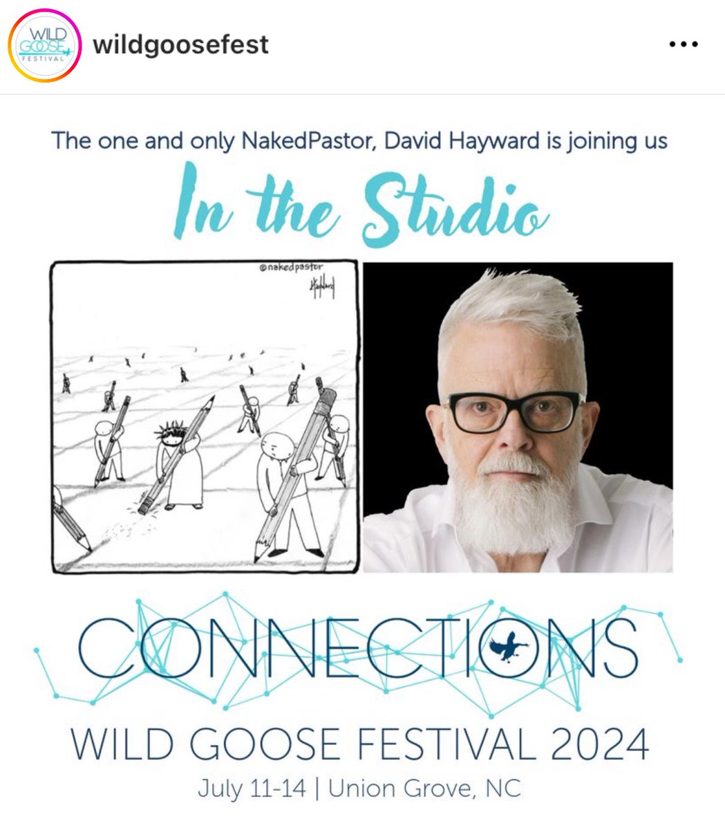 Going to be at The Wild Goose Festival this year. First time. Can't wait to meet folks. 🥰  @wildgoosefest #wildgoosefestival