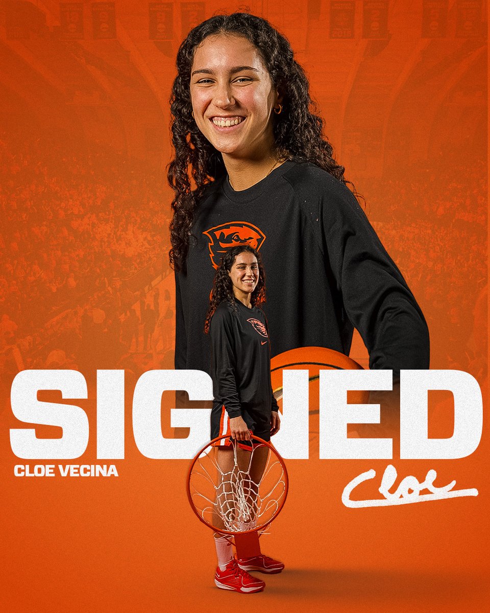 She's a Beav ✍️ 

Let's go to work, Cloe! #GoBeavs