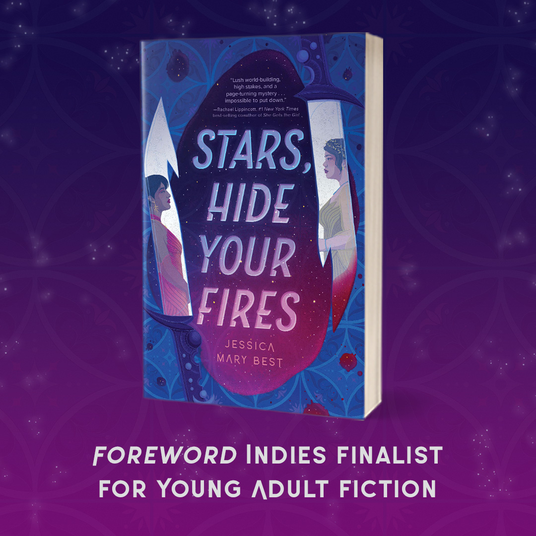 STARS, HIDE YOUR FIRES by @jesserbest is a Foreword INDIES Finalist for Young Adult Fiction! 🌟 🎉  

This sci-fi YA mystery set in space is full of slow burn sapphic yearning, and it's out in paperback on July 2, 2024! Preorder your copy today 💜 ✨ 🔥