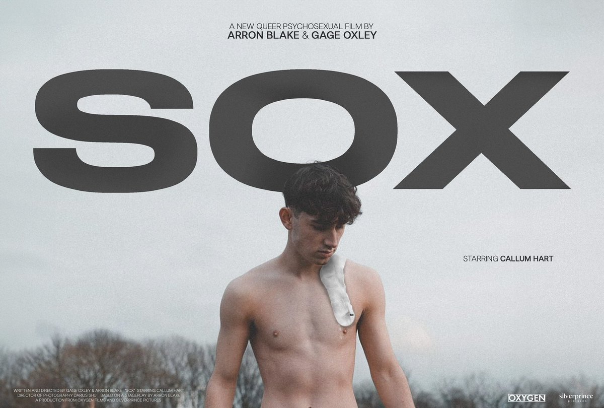 Oxygen Films (@oxygenfilm) on Twitter photo This Pride Month we’re giving the gays everything they’ve ever wanted!
We’re thrilled to announce a new, psychosexual thriller/drama from <a href="/ActorArronBlake/">Arron Blake.</a> and @gageoxley, “SOX”, which follows an up-and-coming content creator whose livelihood is threatened by someone new. This Pride Month we’re giving the gays everything they’ve ever wanted!
We’re thrilled to announce a new, psychosexual thriller/drama from <a href="/ActorArronBlake/">Arron Blake.</a> and @gageoxley, “SOX”, which follows an up-and-coming content creator whose livelihood is threatened by someone new.