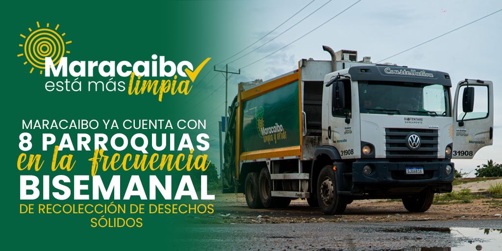 mcboalcaldia21's tweet photo. Coquivacoa y Bolívar se unen a las parroquias con frecuencia bisemanal de recolección de desechos en Maracaibo. 

Ahora son ocho las parroquias que cuentan con este servicio. 🚛

✅ Coquivacoa: martes y domingos 
✅ Bolívar: martes y sábados https://t.co/JNK7HmJ4Dd