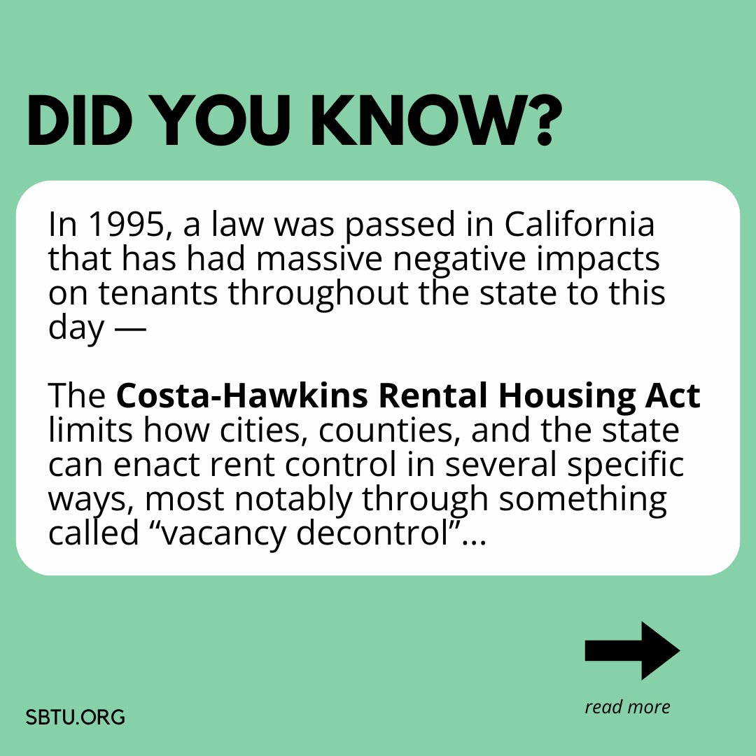 sbtenantsunion's tweet photo. The Justice for Renters Act is a proposition that is going to be on the ballot this November for all of California, that could really change our fight for renter equity and justice. Make sure to vote on this! https://t.co/RknQw6zcDj