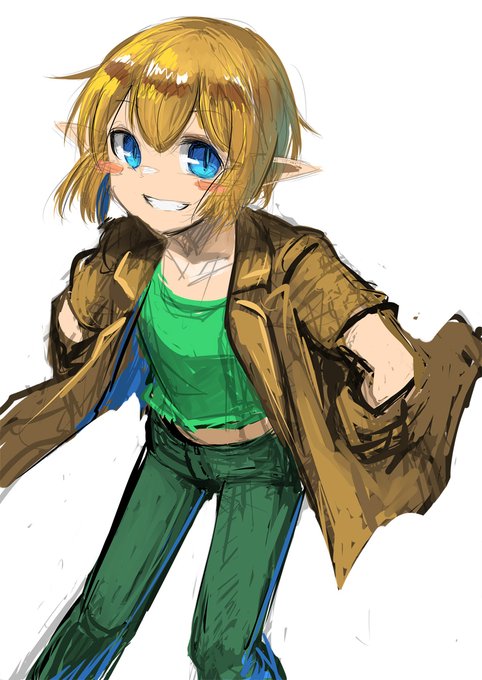 うちのこエルフちゃん落書き 