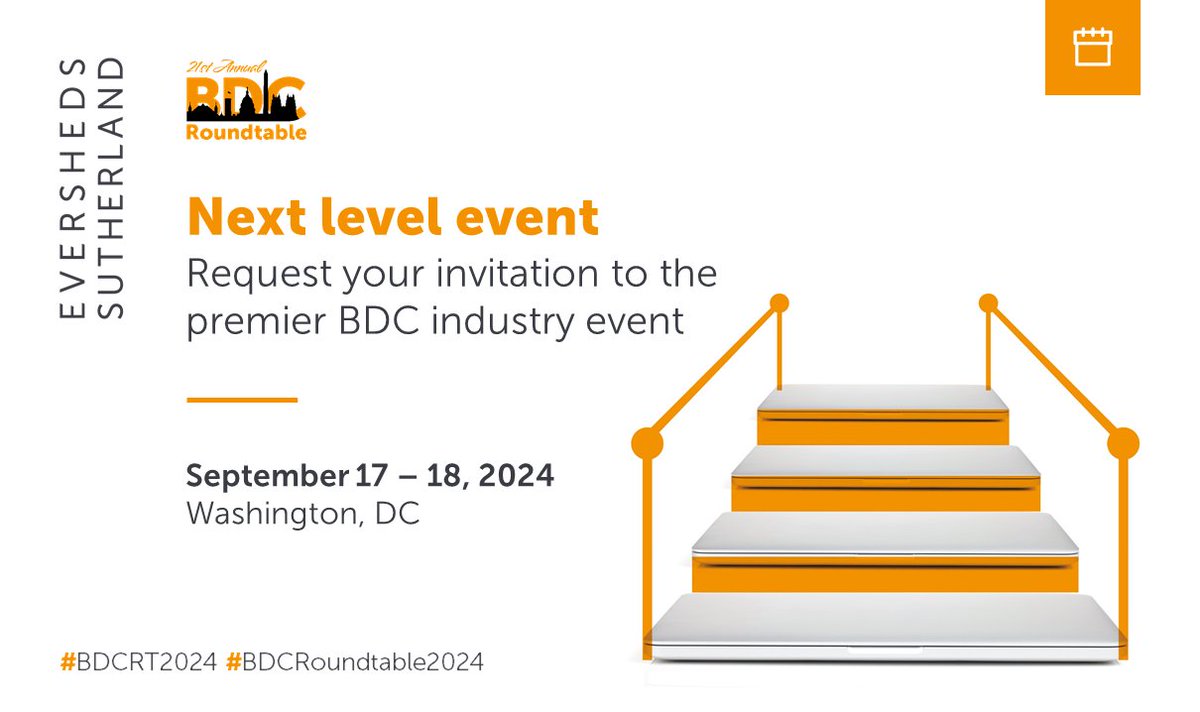ESbdcteam's tweet photo. Request your invitation to the premier BDC industry event! Join BDC executives, asset managers and fund sponsors exploring BDCs and more at the 21st Annual BDC Roundtable, co-hosted by @ESgloballaw and the @SmallBusinessPE. #BDCRT2024 #BDCRoundtable2024 https://t.co/hmXrRVAES1 https://t.co/T4tOrXBqxK