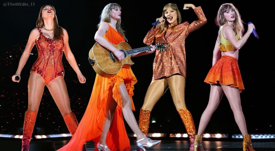 isso poderia até explicar as variações laranjas das roupas que ela vem utilizado ao longo dessa etapa da the eras.. e não, sendo um novo álbum a caminho, como muitos imaginam…

ou, pode ser um grande surto coletivo mesmo 🫠