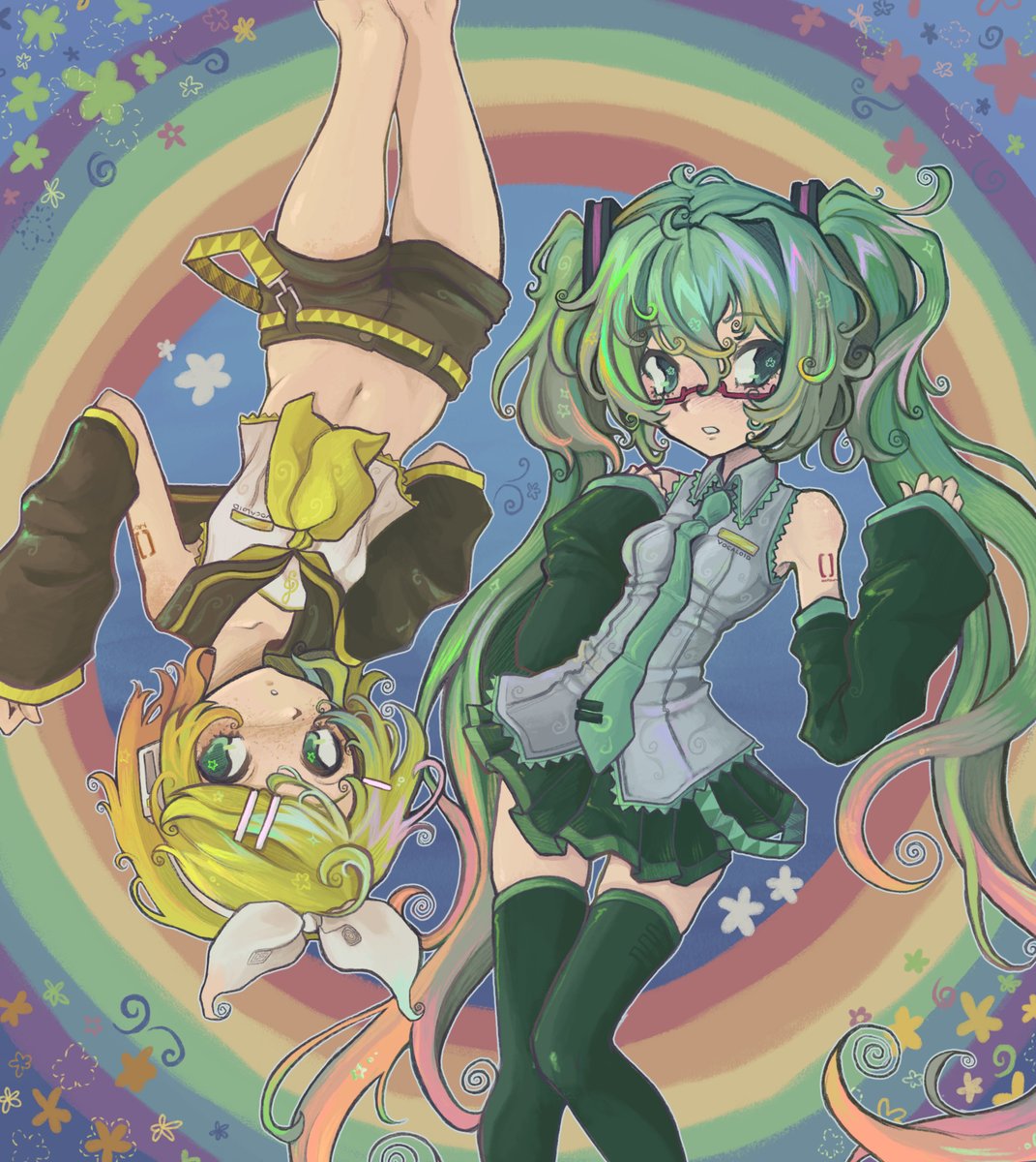 monkee700's tweet photo. happy pride month! #VOCALOID #mikurin https://t.co/qFvAXqqWXA