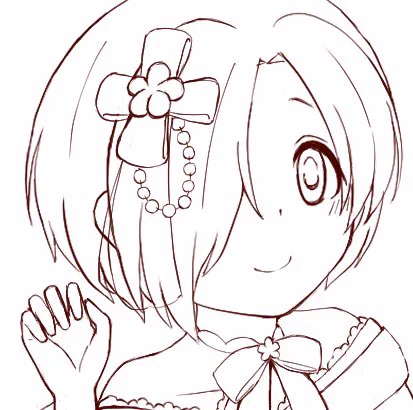 小梅ちゃん名刺作成やってます 