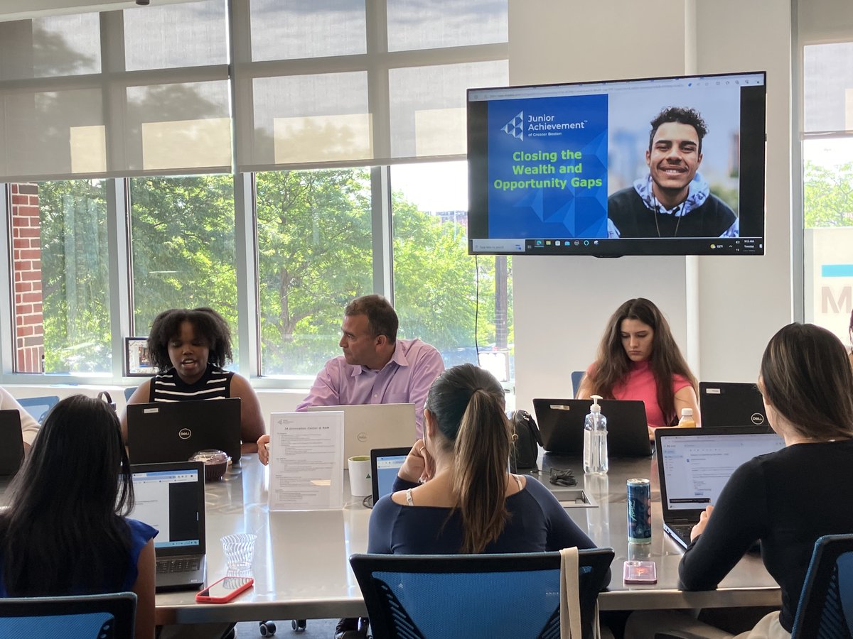 jagreaterboston's tweet image. Our CEO, @RadhamesNova, is currently discussing how JA of Greater Boston helps to close the wealth and opportunity gap through our mission. We're committed to using the power of #juniorachievement to create pathways to success for underserved students in our communities.