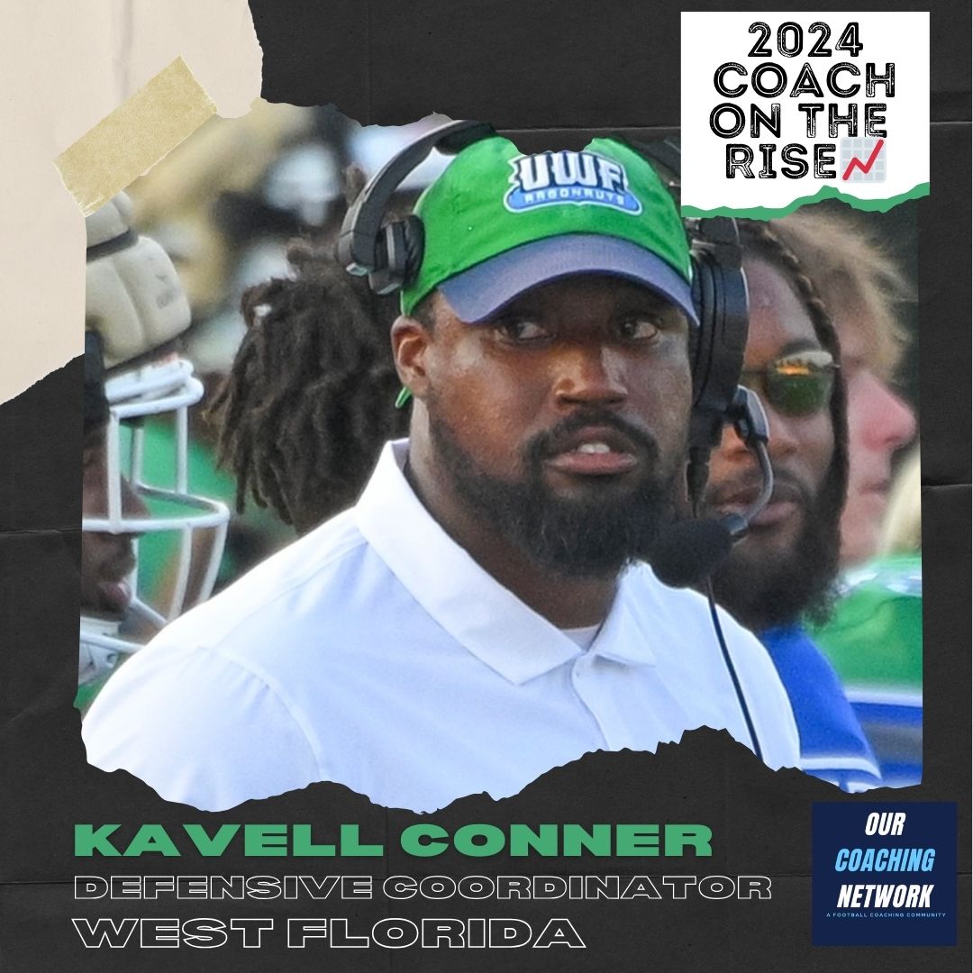Our Coaching Network | A Football Coach Community (@ourcoachingnet) on Twitter photo 🏈D2 Coach on The Rise📈
<a href="/UWFFootball/">UWF Football</a> Defensive Coordinator <a href="/CoachK_Conner/">Kavell Conner</a> is one of the Top Defensive Coaches in CFB✅
And he is a 2024 Our Coaching Network Top D2 Coach on the Rise📈
D2 Coach on The Rise🧵👇 🏈D2 Coach on The Rise📈
<a href="/UWFFootball/">UWF Football</a> Defensive Coordinator <a href="/CoachK_Conner/">Kavell Conner</a> is one of the Top Defensive Coaches in CFB✅
And he is a 2024 Our Coaching Network Top D2 Coach on the Rise📈
D2 Coach on The Rise🧵👇