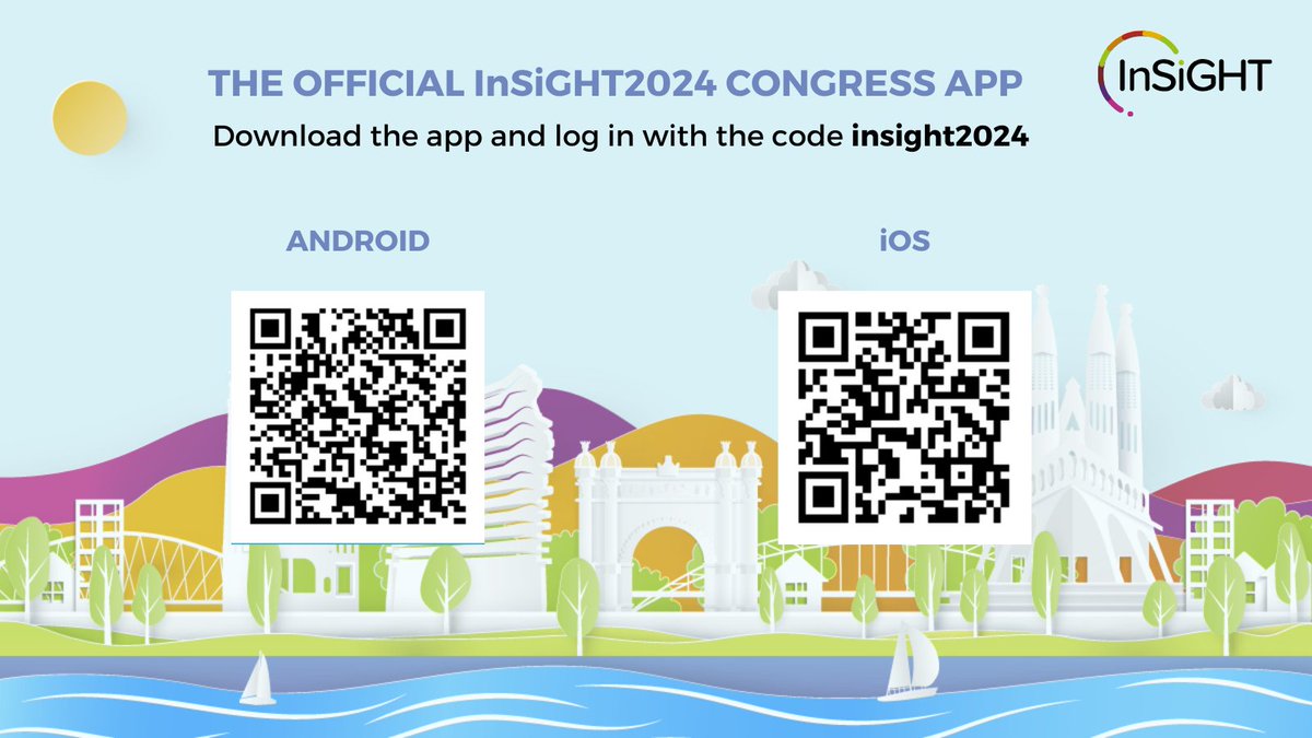 The official #InSiGHT2024 Congress App is now available! 
📲 Download the app and log in with the code insight2024.
Start planning your congress schedule now and stay updated with all our news and releases! 🗓️📰

All information in one app—don't miss out! 🌟
