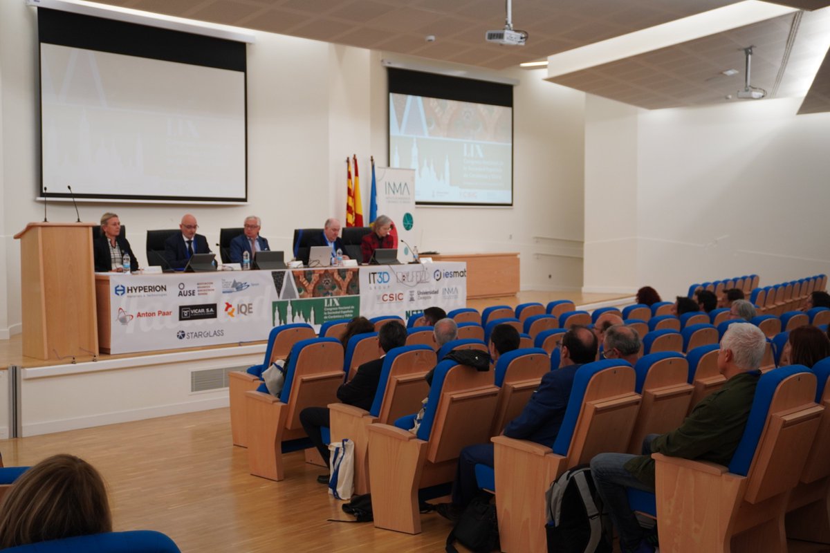 Da comienzo la LIX Edición del Congreso Nacional de la Sociedad Española de Cerámica y Vidrio
 
El congreso está organizado por la Sociedad Española de Cerámica y Vidrio y por Investigadores del INMA.

Toda la información en: congresosecv2024.es

<a href="/CSIC/">CSIC</a> <a href="/unizar/">Universidad Zaragoza</a> @AragonCsic