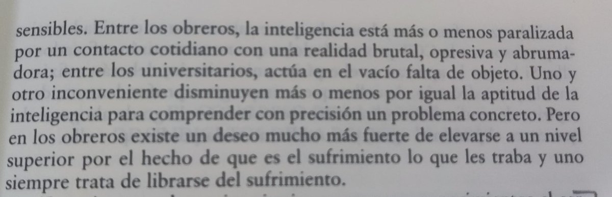 Dedicat als/les "intel·lectuals" que culpen a la "massa" de les xarxes socials de l'augment ultra dreta (Sempre #SimoneWeil)