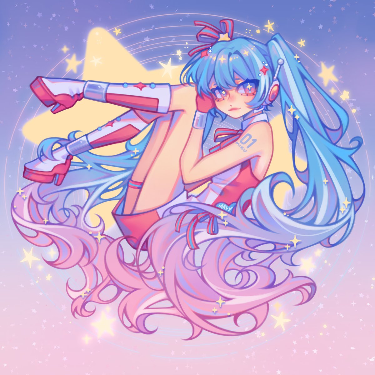sesamii_seed's tweet image. #VOCALOID #初音ミク