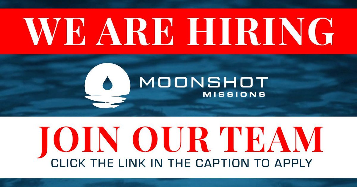 Join Our Team!
 
We are currently #hiring for the following position:
💧 Utility Advisor – Water/Wastewater
 
Apply here:
🔗 moonshotmissions.org/careers
 
#NowHiring #Careers #Water #Utilities #UtilityAdvisor