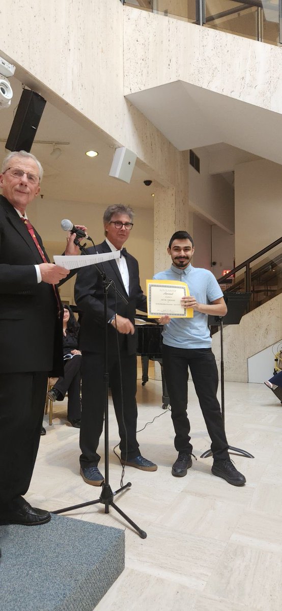 Monsignor Johnson would like to congratulate Jacob Hazarie on winning the Coro San Marco Music Scholarship. 
Jacob has received $1000 to help pursue his post secondary studies towards a Bachelor of Fine Arts (Music) at York University

Congratulations Jacob!
<a href="/TCDSB/">Toronto Catholic District School Board</a> <a href="/MPJ_TCDSB/">Monsignor Percy Johnson Catholic Secondary School</a>