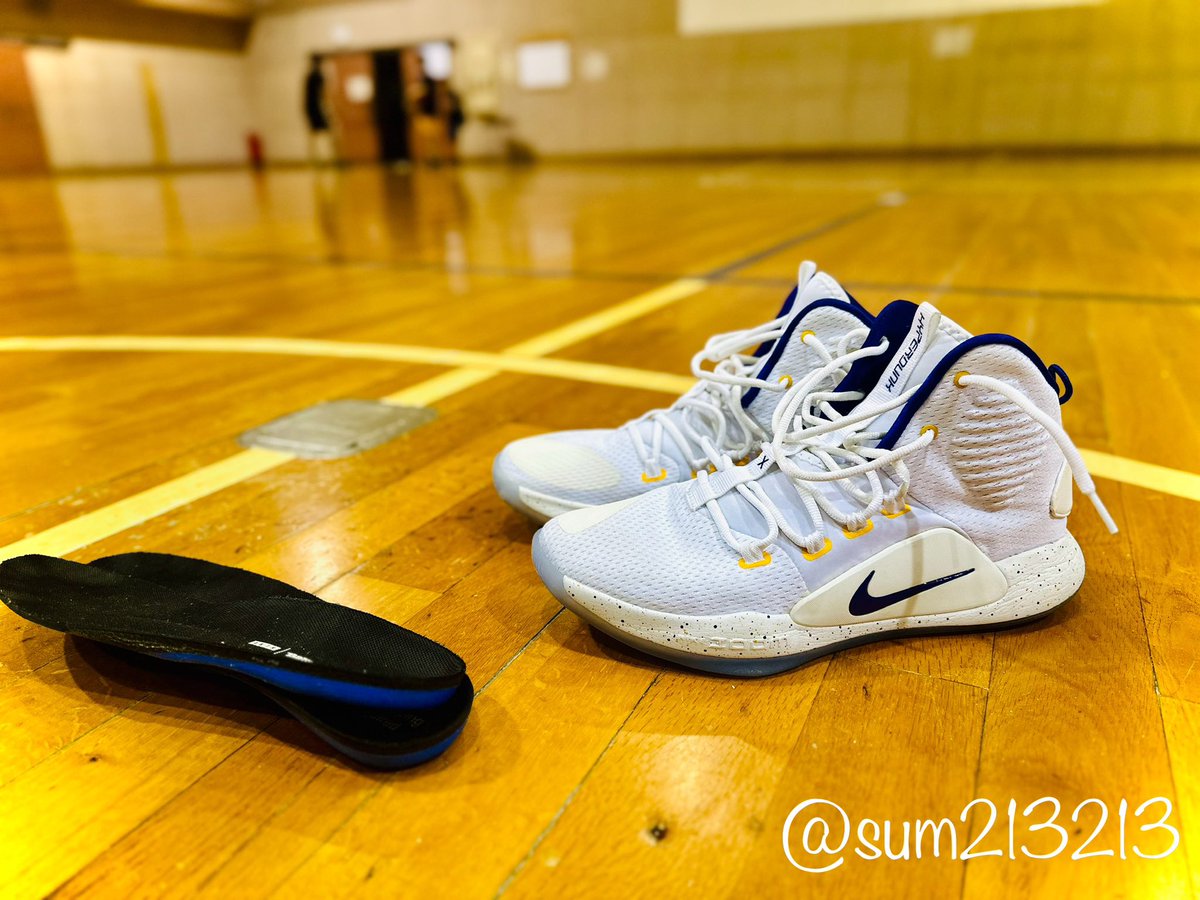 sum213213's tweet photo. バおわ🏀徐々に自分のバスケのための時間を取り戻せてる。ここからまた強度を上げていくのが難しかったりするがなんとか持ち直したい!
#Nike
#HyperdunkX
#DONぐり https://t.co/X5LCsav5Q2