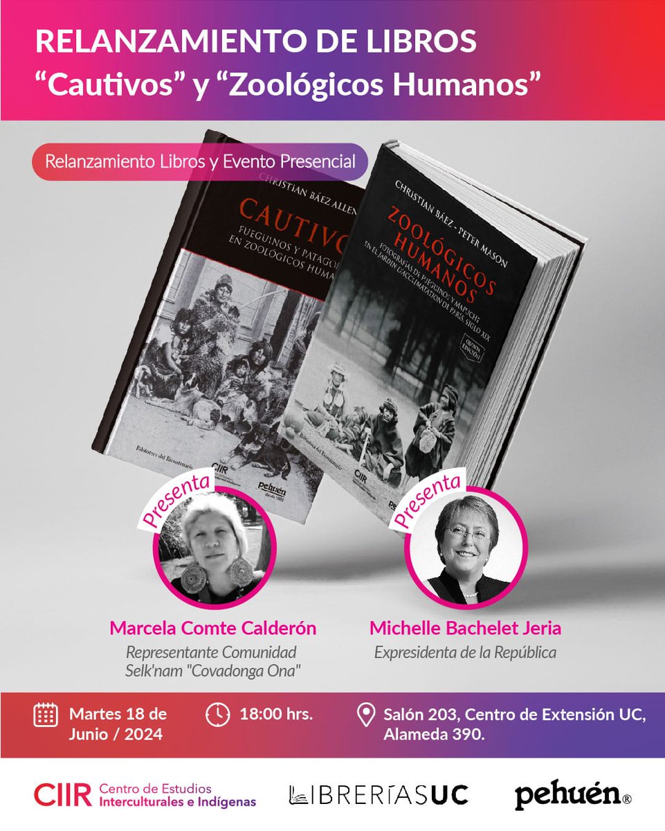 Relanzamiento del libro Cautivos. con la participación de Marcela Comte de la C. Covadonga Ona
La importancia de mirar el pasado debe ir acompañada de reconocer la historia y devolver los derechos a las y los selk'nam. Reglamento de acreditación para el Pueblo Selk'nam¡¡¡.