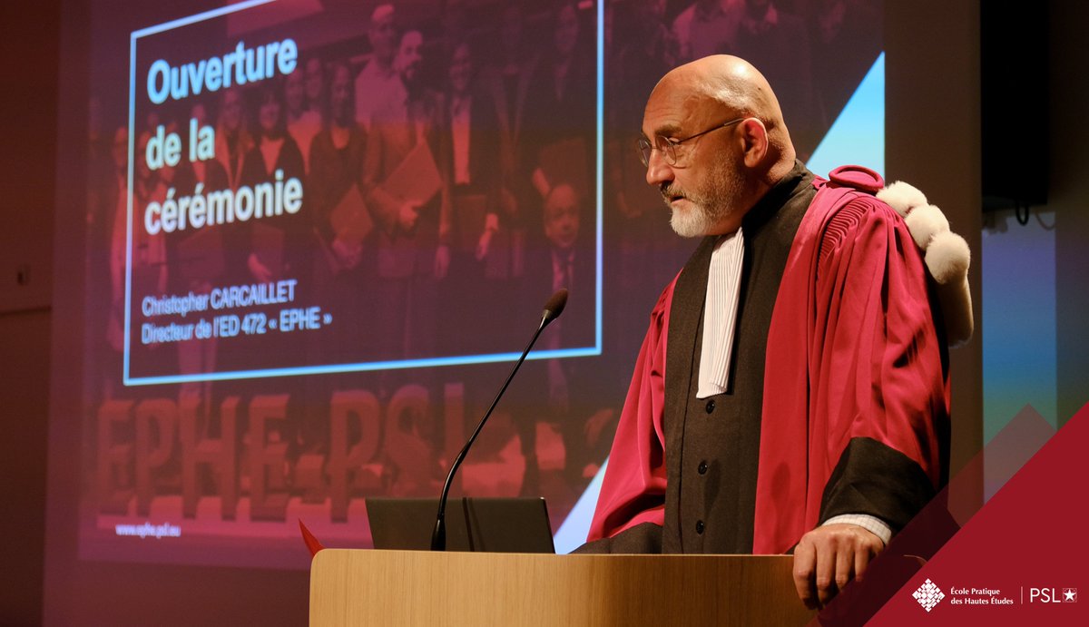 Le 7 juin, l’<a href="/EPHE_PSL/">École Pratique des Hautes Études - PSL</a> célébrait 35 de ses nouveaux docteurs

Michel Hochmann <a href="/EPHE_PSL/">École Pratique des Hautes Études - PSL</a> a ouvert la cérémonie, suivi d’une intervention d’Alain Fuchs <a href="/psl_univ/">Université PSL</a> et de Christopher Carcaillet, directeur de l’ED 472 « EPHE »

ephe.psl.eu/retour-sur-la-…