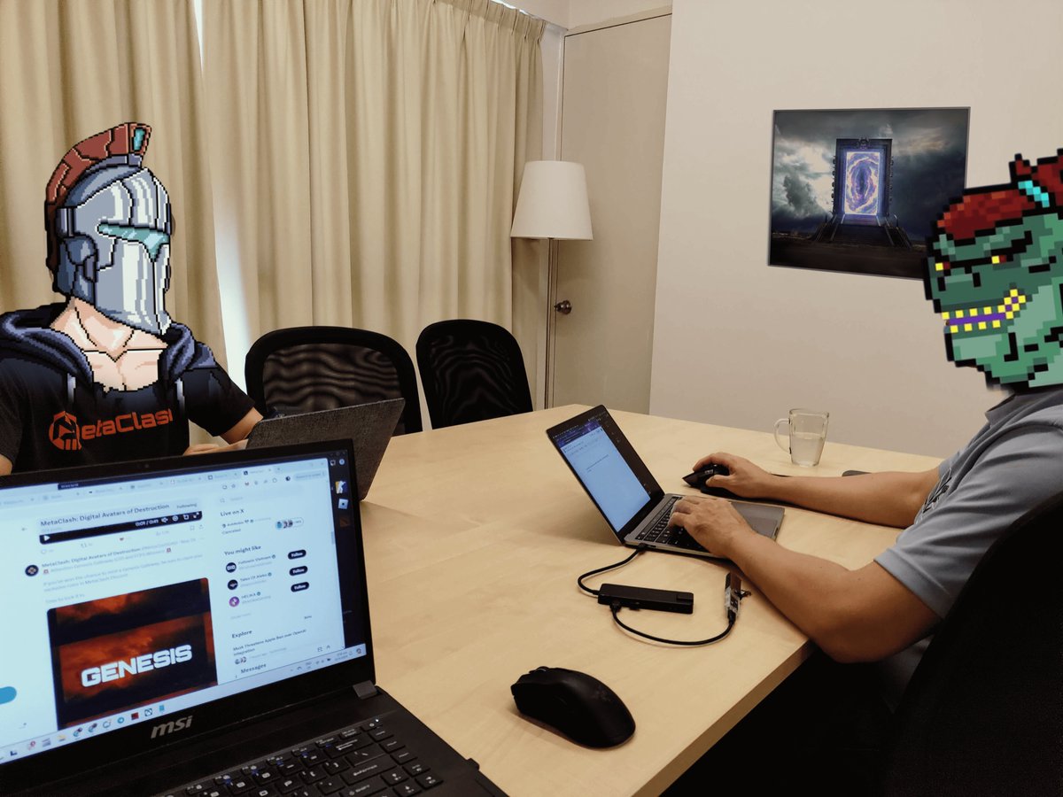 MetaClashDAD's tweet image. We aren't saying we've got something huge in the works or that our team has grown... but we aren't saying nothing. 😉

Stay tuned! 🚀