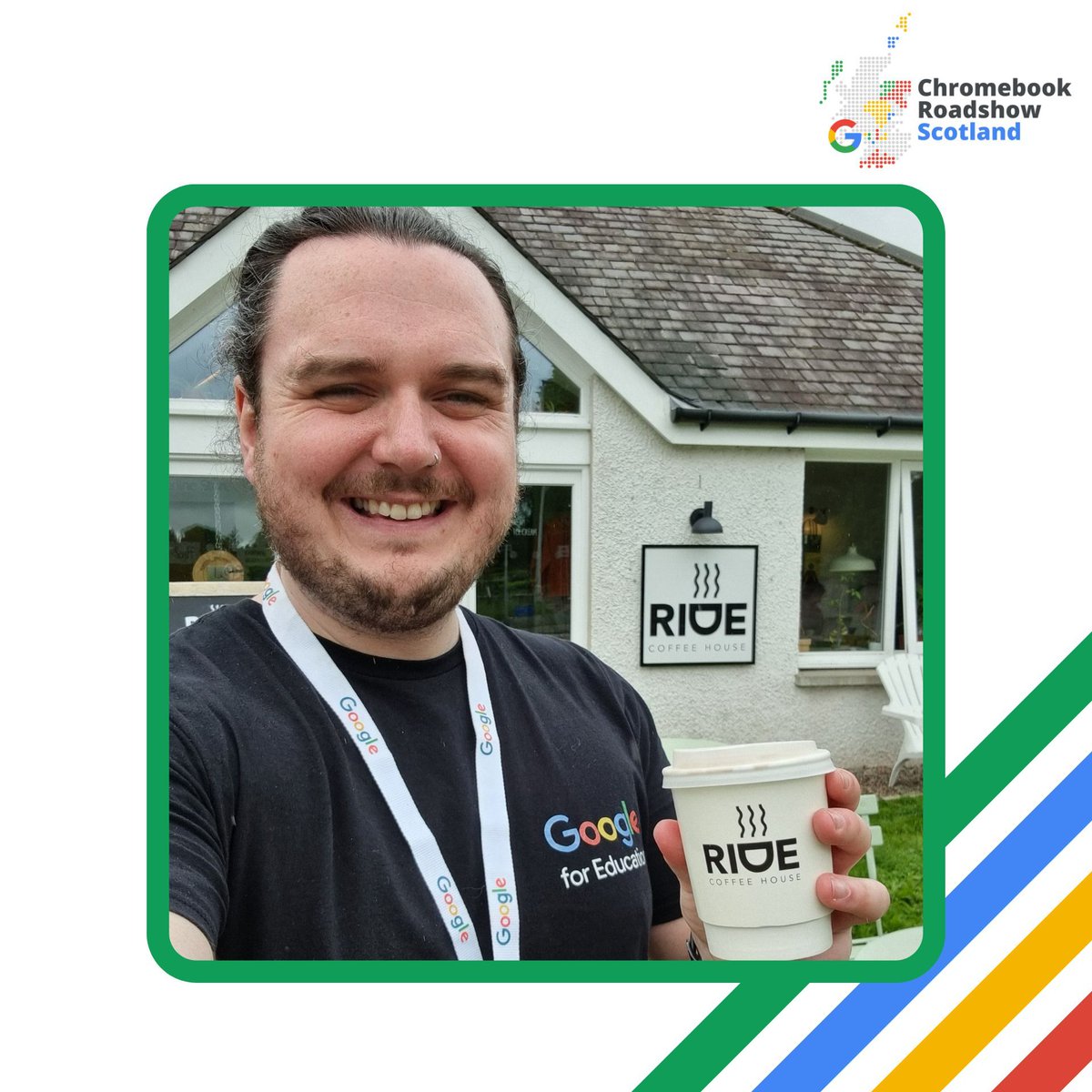 Out again for Niall to one of his favourite stops ☕️

Fancy a visit?
👇
chromebookroadshow.scot