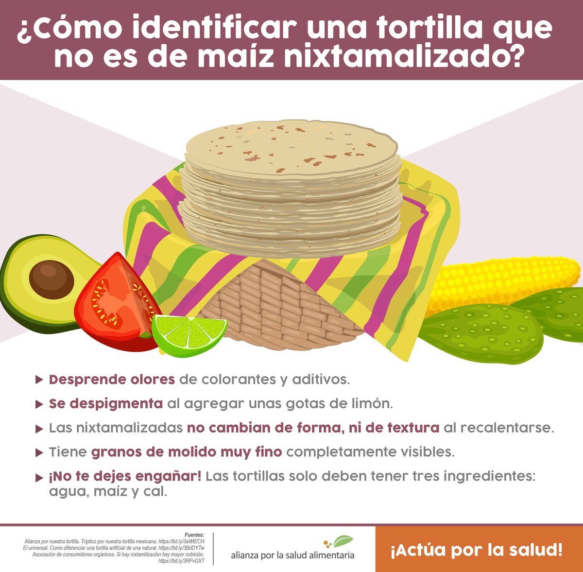 Con estos consejos, identificar una tortilla nixtamalizada de una que no lo es, ¡es muy fácil! #MéxicoSinTransgénicos #MéxicoSantuarioDelMaíz