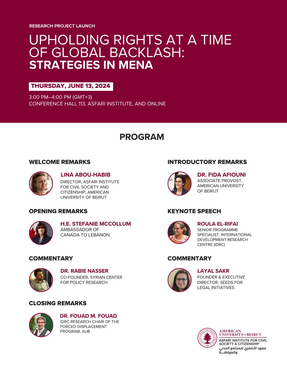 Asfari Institute for Civil Society & Citizenship tweet media