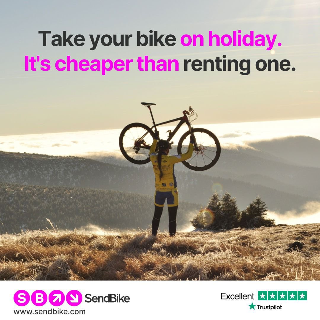 Ride the distance without the resistance…and PRICE! 🚴‍♂️✨ 

With Sendbike, you can send your bike wherever and whenever.

Plus, it actually works out cheaper than renting a bike. 🙌

sendbike.com