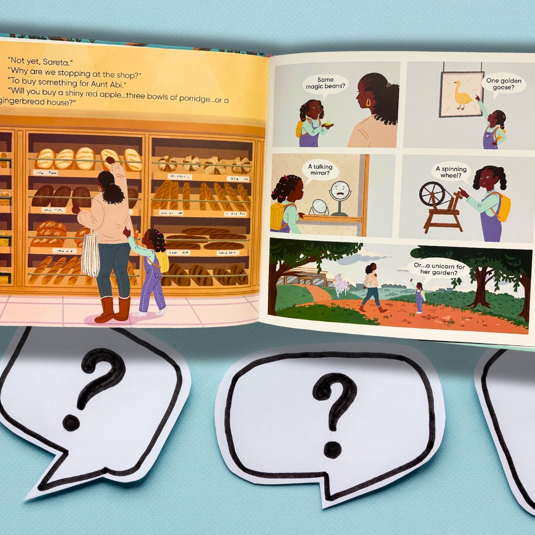 Join Sareta and her patient mom on a whimsical town stroll filled with endless questions and fantastical answers. Perfect for road trips or cozy storytimes, this charming picture book is now available! <a href="/mmensah4/">Melissa Abraham 📚✏🎨</a> 
Grab a copy today! ow.ly/ZXpF50Sa0Re