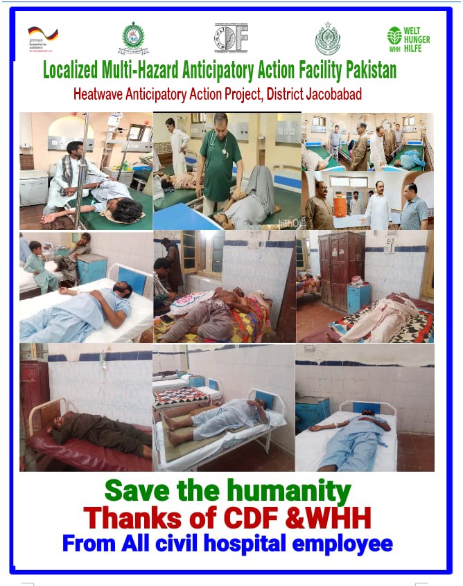 Janodhano's tweet photo. Heatstroke stabilisation Centre established in civil hospital Jacobabad by CDF with partnership of @Welthungerhilfe and support of @AA_stabilisiert is serving the survivors of heatwave. In total 182 survivors facilitated since first heatwave in Jacobabad on 22 May 2024
#heatwaves https://t.co/YvdrvEbh4l