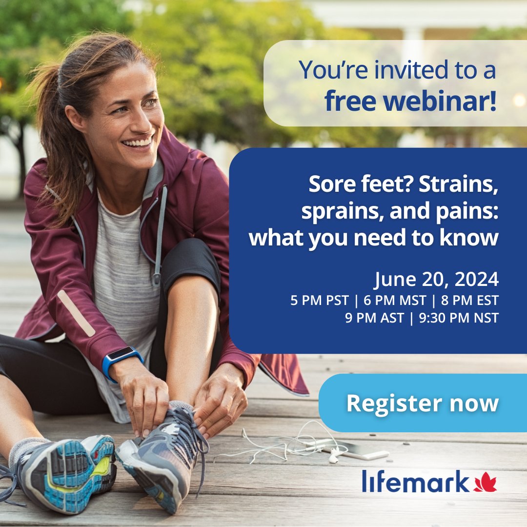 👣 Join us for a free webinar! We’ll cover everything from common foot conditions to myths about foot pain and tips for choosing the right footwear. 

This presentation is in partnership with PC Health. 

🔗 Register now: bit.ly/3KD96PW