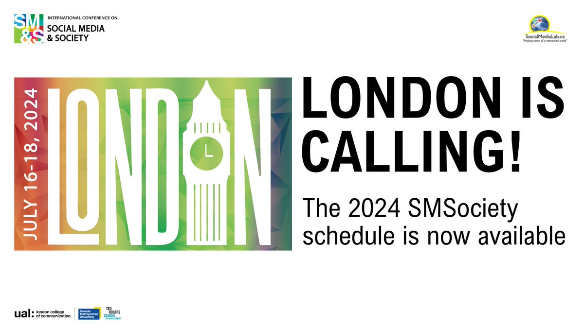 The full programme for #SMSociety is now available online. socialmediaandsociety.org/2024/smsociety…