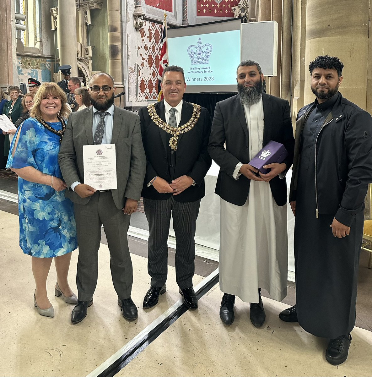 Day 28:  Today we had the honour of attending the Kings Awards for Voluntary Service at the stunning Gorton Monastery.
 
Created in 2002 to celebrate Queen Elizabeth II’s Golden Jubilee and previously known as The Queen’s Award for Voluntary Service (QAVS), the Award has been