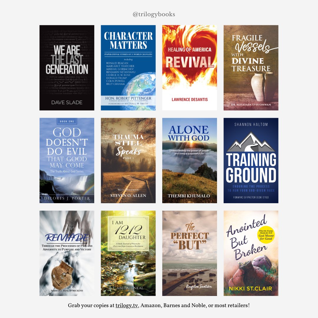 trilogybooks's tweet photo. Happy #PubTuesday, everyone! 🌞📚

This summer, we're soaking up the sun and some faith-filled stories from our incredible authors! Congratulations on your amazing releases!

Dive into these uplifting reads on Amazon, Barnes &amp; Noble, and more! #TrilogyChristianPublishing https://t.co/xhqaI7ZCFn
