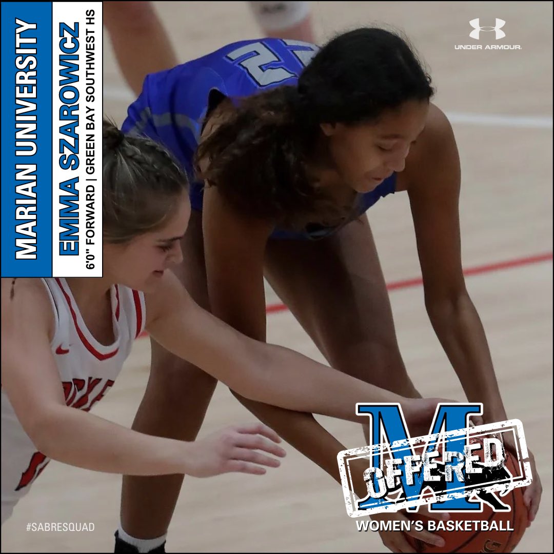 EmmaSzarowicz2's tweet photo. After a great visit at Marian, I am grateful to have received an offer! Thank you @jward3430 and the rest of the coaching staff for this opportunity! @marianwbb @WisconsinBlaze @LisaMVanWyk @AbeSchiek23 https://t.co/DjbOyAWGgu