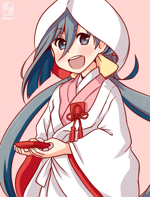 「作戦は完了♪ ばっちり、ばっちりよ♥」

#艦これ版真剣お絵描き60分一本勝負_20240611
#清霜 