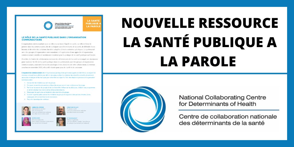 Activisme ou plaidoyer? Organiser ou mobiliser?

Dans notre nouvelle ressource La santé publique a la parole, <a href="/Monika_Dutt/">Monika_Dutt</a> et <a href="/samiya_ph/">Samiya.Abdi</a> décrivent le rôle de la santé publique dans l’organisation communautaire.

👉nccdh.ca/fr/resources/e…