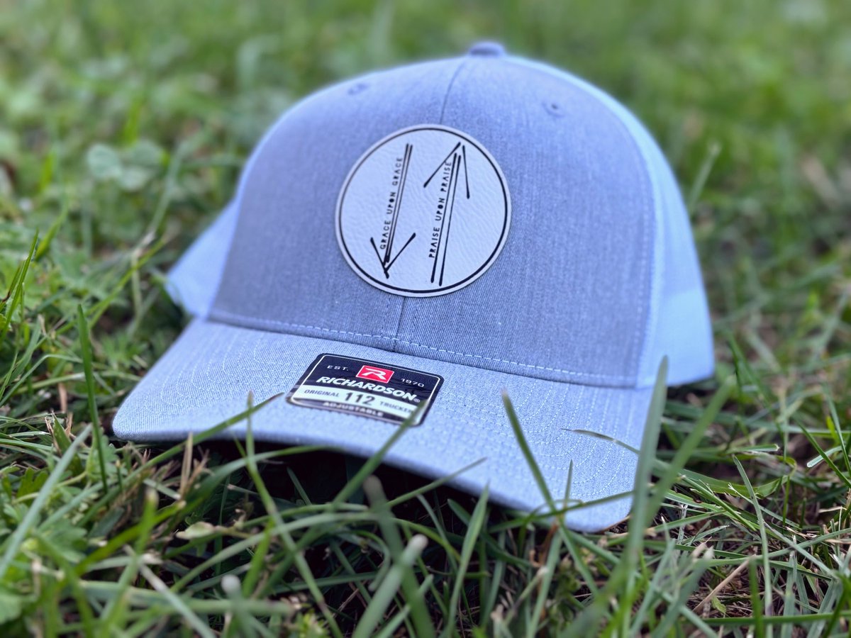 DanSlaterMusic's tweet photo. Check it out! I created this logo a while back based on my song “Grace Upon Grace”. The fine people at Laserly Engraving did a great job! I’ll for sure be wearing it around town. Maybe you’d like one of your own? #merch #customhat #grace https://t.co/C7Qxd9RF2i