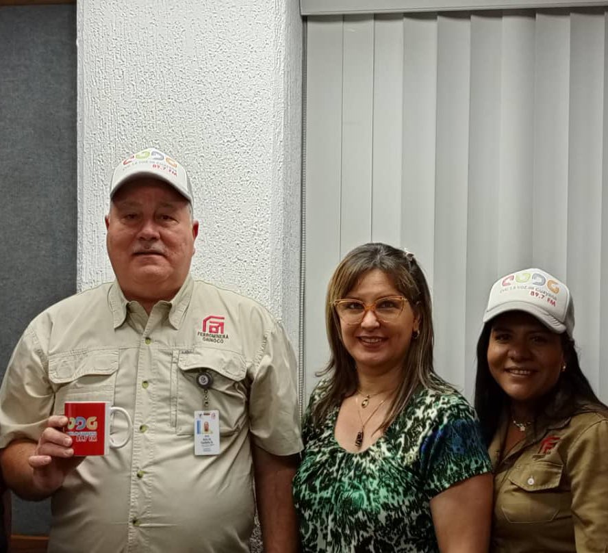 “Son 365 días de trabajo en los que hemos contado con el respaldo del Gobierno Bolivariano,de la Junta Interventora y de la clase trabajadora del hierro, para el logro de importantes avances,  desde tecnológicos hasta humanos”, presidente Aldo Cantafio en Ferrominero al Día Radio