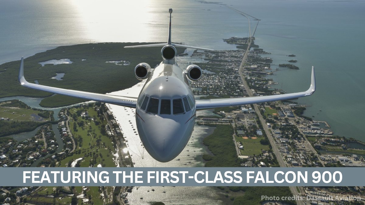 FlyPrivate's tweet photo. Few other jets in its class can compete with the Falcon 900 in terms of passenger comfort, range and performance. The #Falcon900 can seat up to 12 passengers and travels at average speeds up to 535 mph. https://t.co/ScmYV65bMt #flyprivate #privatejetcharter #jetcharter https://t.co/fJESPDpRj2
