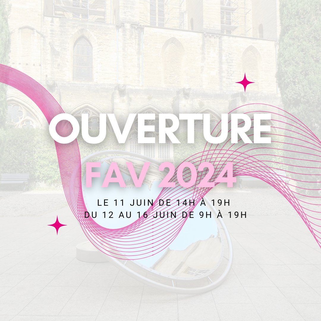 It’s timeeee 🎉
J-J : le FAV vous ouvre enfin ses portes. Aujourd’hui de 14h à 19h, puis de 9h à 19h du 12 au 16 juin !
Venez découvrir les installations ainsi que le magnifique patrimoine de la ville de Montpellier.