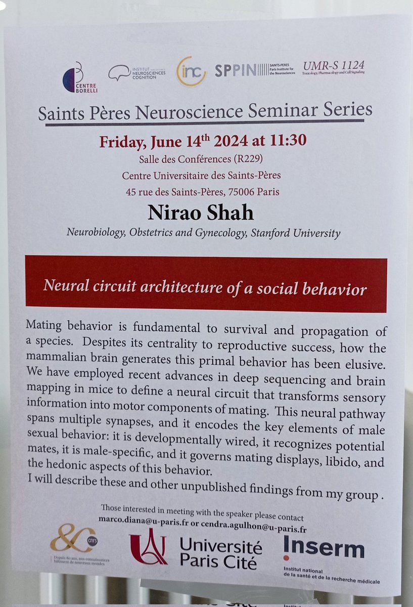 nico_panayotis's tweet photo. This Friday at the Saints Pères Neurosciences Seminar Series 👇 https://t.co/nAZFMpN2VZ