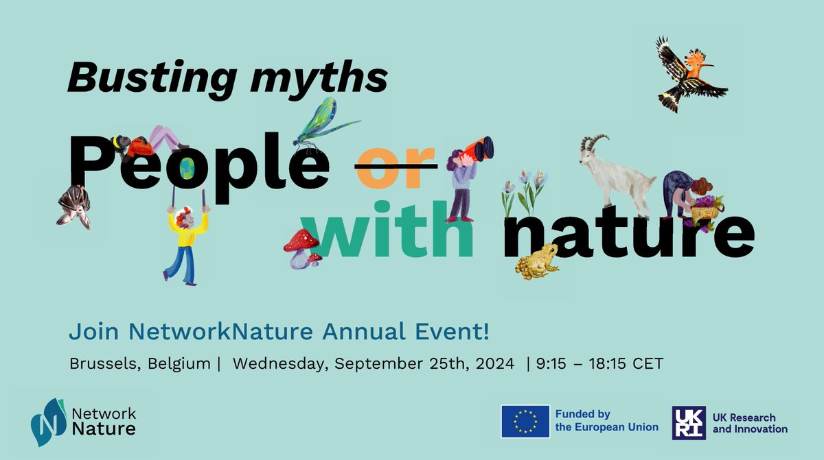 ✏ Have you marked your calendar for the #NetworkNature Annual Event?
If not, make sure to do so and join us in September for insightful discussions on #NbS!
✅Register here: rb.gy/u0oo2t
🌿More about the event and how you can contribute: rb.gy/dtzwgp