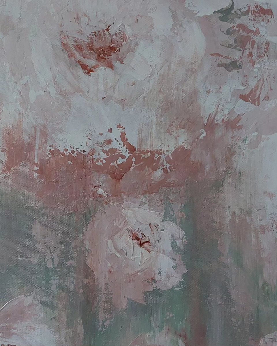 HCAteljee's tweet image. Peonies 
Hand painted duo🎨🖌