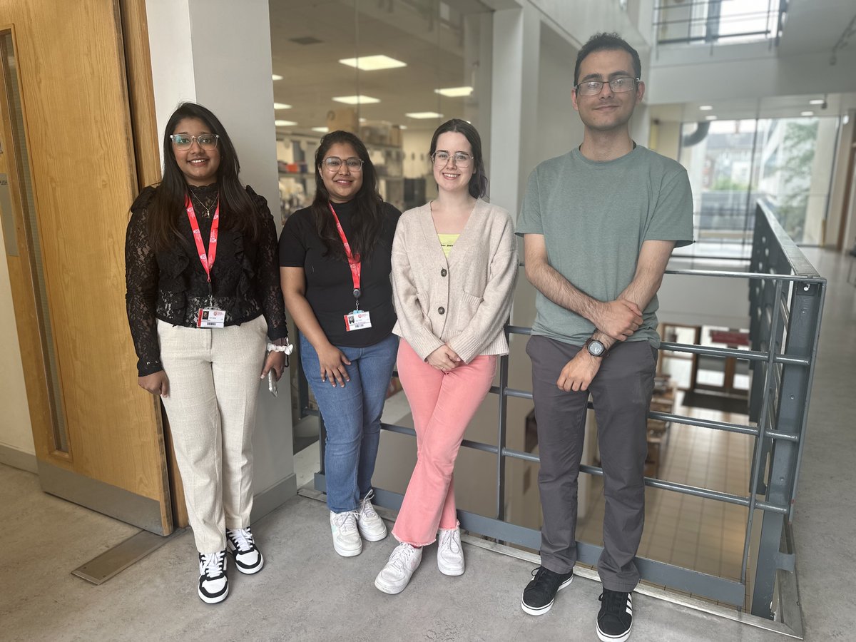 Ryan Donnelly (@ryanfdonnelly) on Twitter photo The sky is grey and it's cold, so it must be summer time in Belfast! Welcome to our MSc students Amitha Simon and Shivani Thorat and our Summer students Lucia McPeake and Pedram Pirghasemi. <a href="/pharmacyatQUB/">QUB Pharmacy School</a> <a href="/CRS_FG_SkinMuco/">CRS Focus Group - Skin and Mucosal Delivery</a> #lovequb The sky is grey and it's cold, so it must be summer time in Belfast! Welcome to our MSc students Amitha Simon and Shivani Thorat and our Summer students Lucia McPeake and Pedram Pirghasemi. <a href="/pharmacyatQUB/">QUB Pharmacy School</a> <a href="/CRS_FG_SkinMuco/">CRS Focus Group - Skin and Mucosal Delivery</a> #lovequb