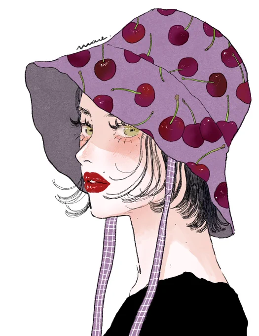 アメリカンチェリー#イラスト 