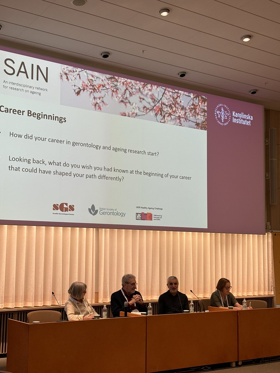 Mariam Kirvalidze (@mariamkirva) on Twitter photo Luigi Ferrucci, Merril Silverstein, Nancy Pedersen and Norah Keating sharing insights into building an academic career in aging research!
#27NKG
<a href="/karolinskainst/">Karolinska Institutet</a> Luigi Ferrucci, Merril Silverstein, Nancy Pedersen and Norah Keating sharing insights into building an academic career in aging research!
#27NKG
<a href="/karolinskainst/">Karolinska Institutet</a>