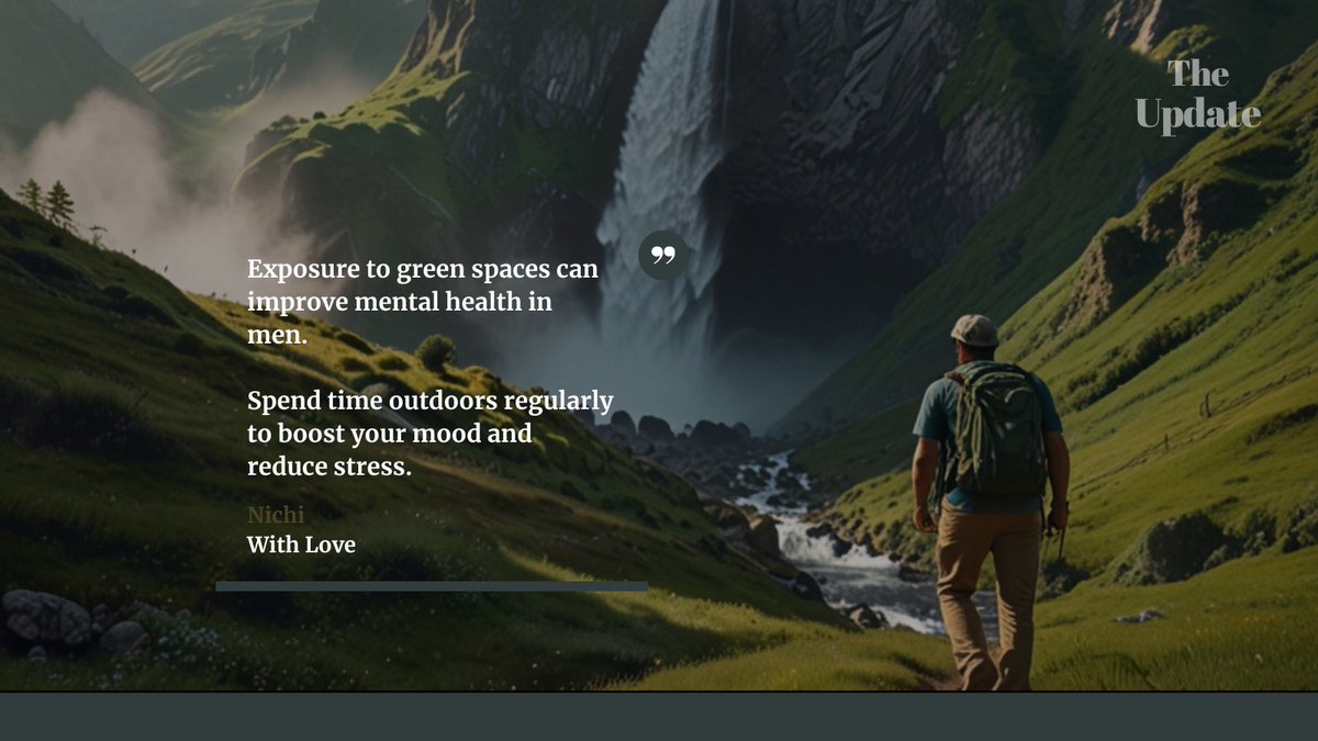 Nichi_bea's tweet photo. DAY 29 OF MEN'S MENTAL HEALTH MONTH: 

Remove your shoes, touch some grass, ground yourself, &amp; restore yourself by listening to absolute nothing. 

The power of nature will bring you more clarity than any doctor and or therapist. 

The peace that you're looking for is in nature. https://t.co/Qt9VyeXg3N