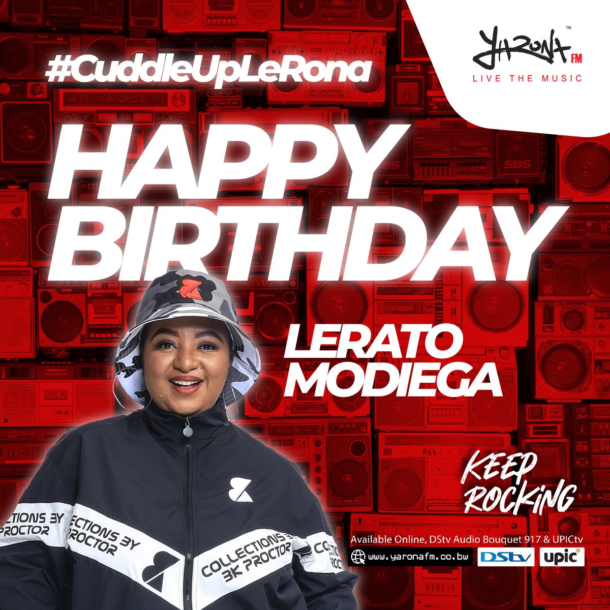 yaronafm's tweet photo. Happy Birthday to the amazing Lerato Modiega! 🎉🎂 The vibrant host of Yired, who keeps our mornings energized from 9am to 12pm on weekdays. Join us in celebrating her special day and sending her lots of love! #Yired #YaronaFM #25ActsOfKindness #CuddleUpLeRona #BirthdayVibes https://t.co/wilkfNgWrG