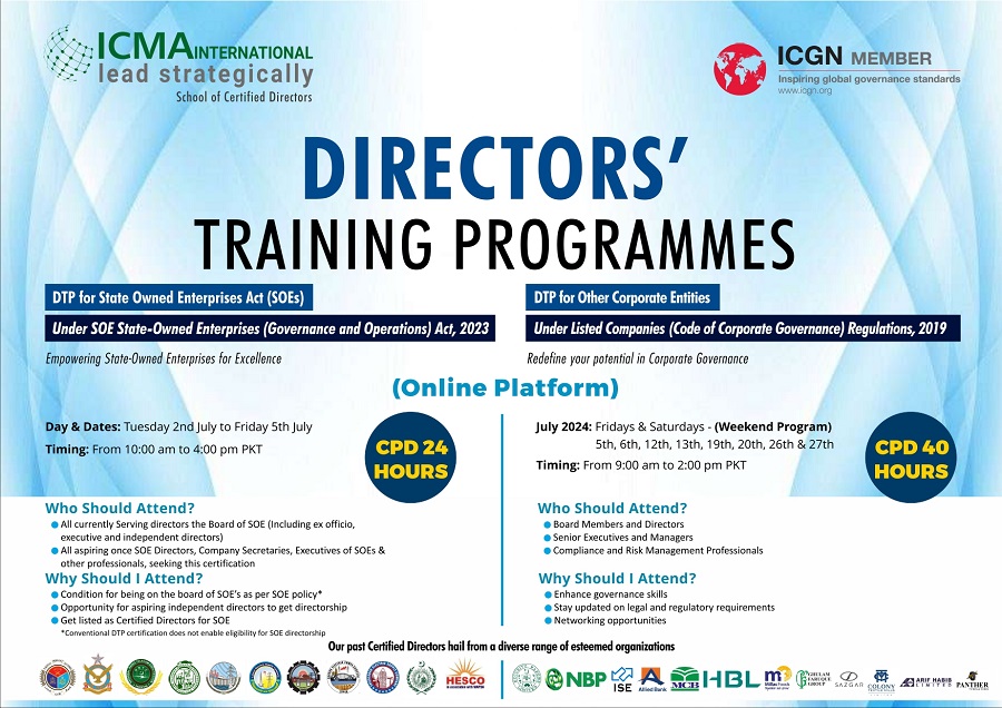 icmapdotpk's tweet photo. 71st online Directors Training Program ( SOEs &amp; Corporate Entities )
Download Link: https://t.co/0gUmNGGRAr https://t.co/vbraGOkG8q